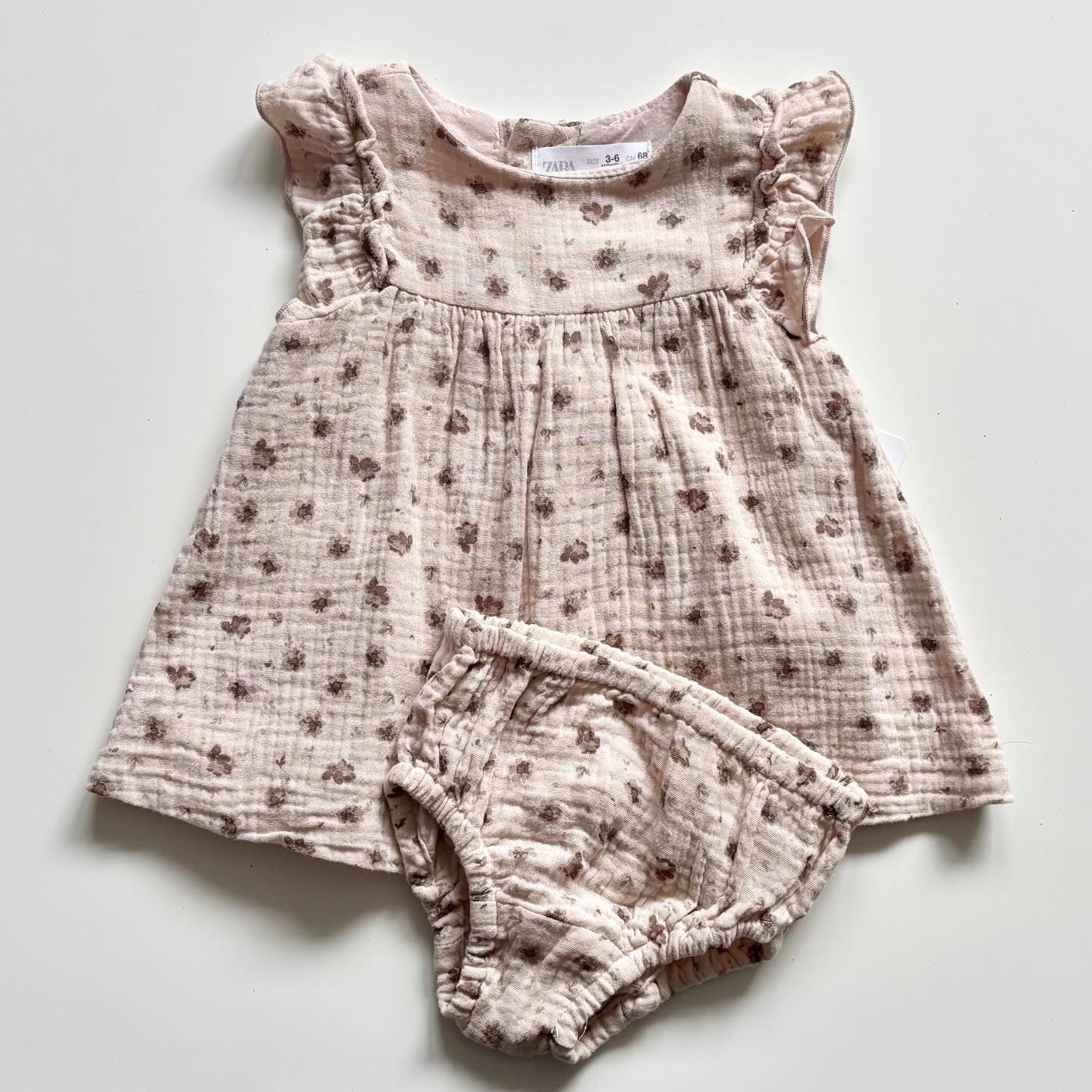Robe en mousseline de coton Zara | 3-6 mois