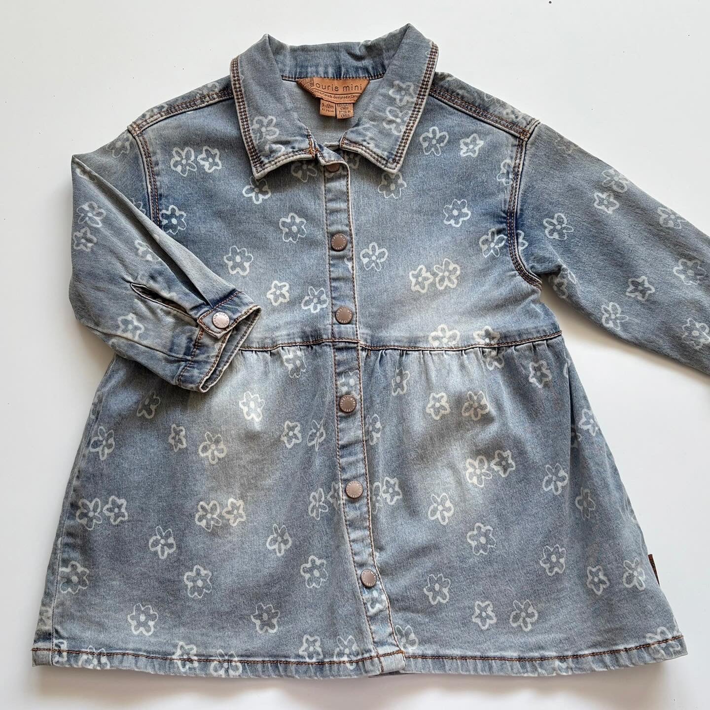Robe en denim Souris Mini | 9-12 mois (fait grand)