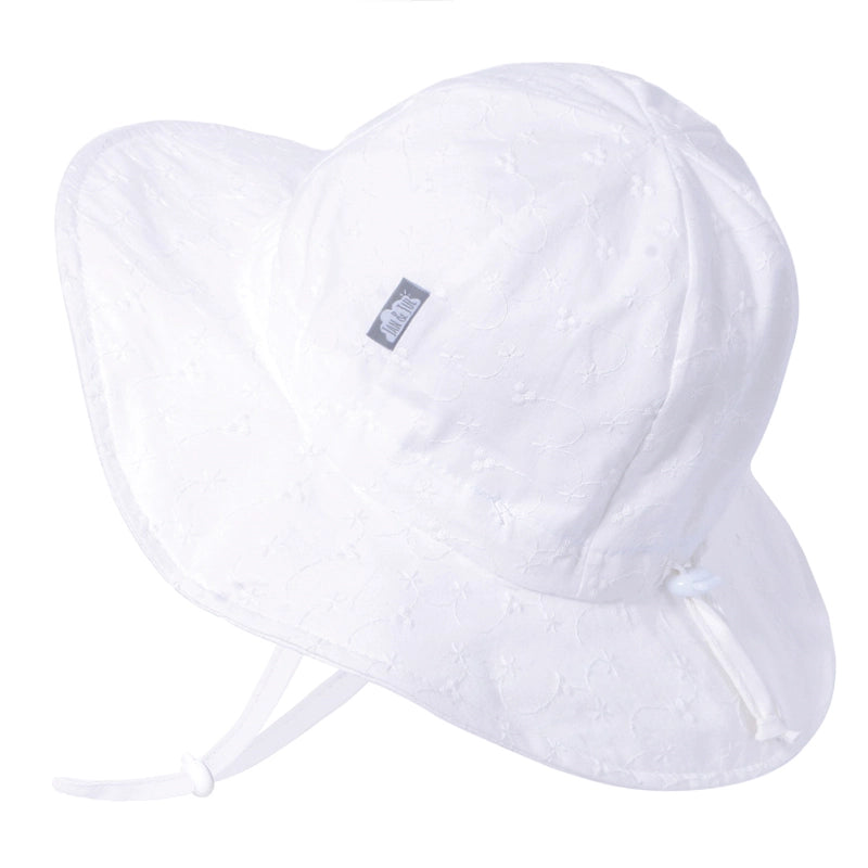 Jan & Jul - Cotton Floppy Hats (White Eyelet)