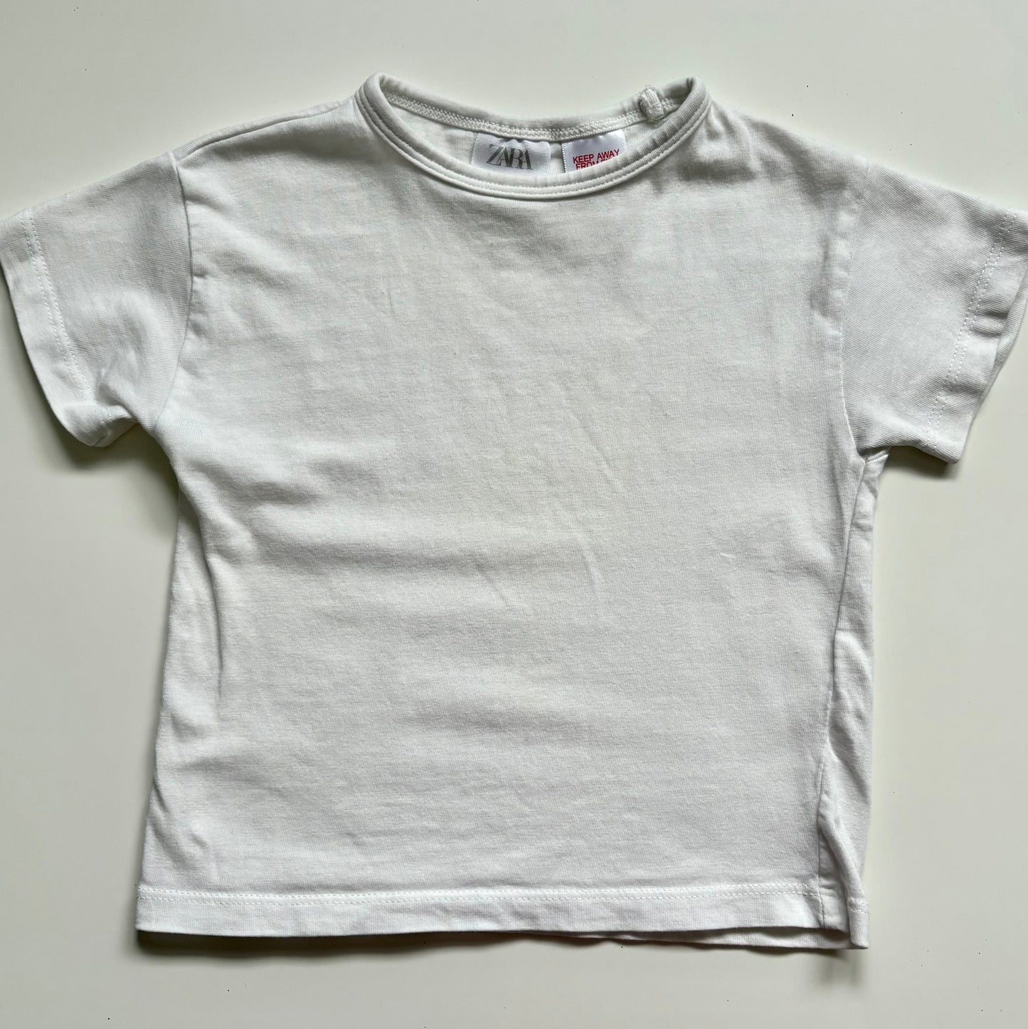 T-Shirt Zara | 9-12 mois (blanc)