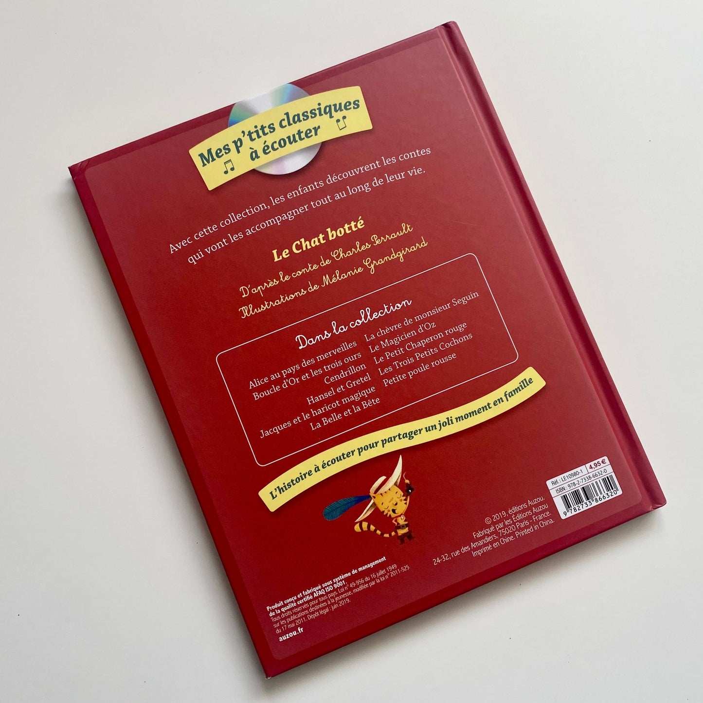 Livre & CD - Mes p'tits classiques à écouter : Le chat botté - Auzou