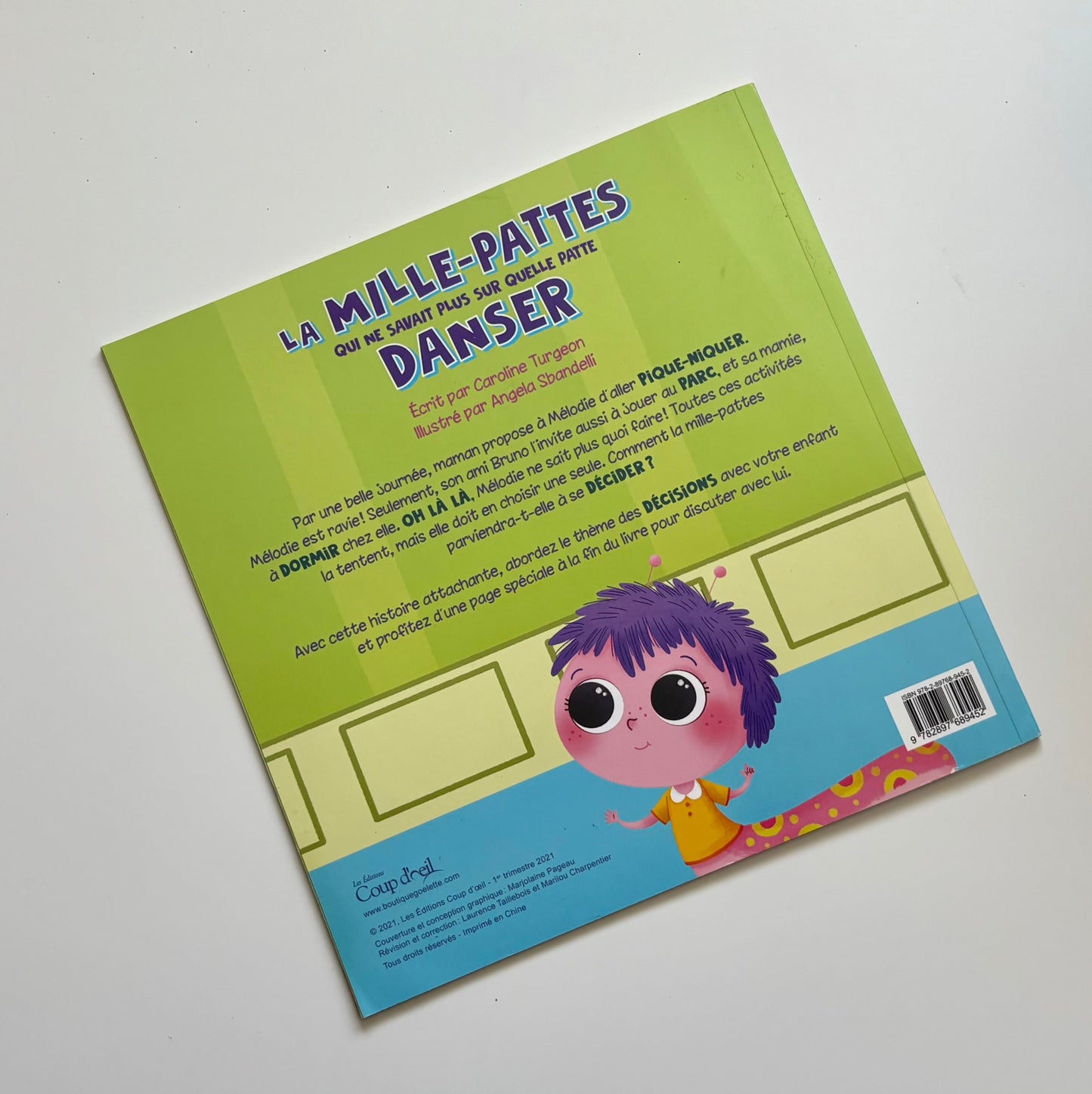 Livre - La mille-pattes qui ne savait plus sur quelle patte danser