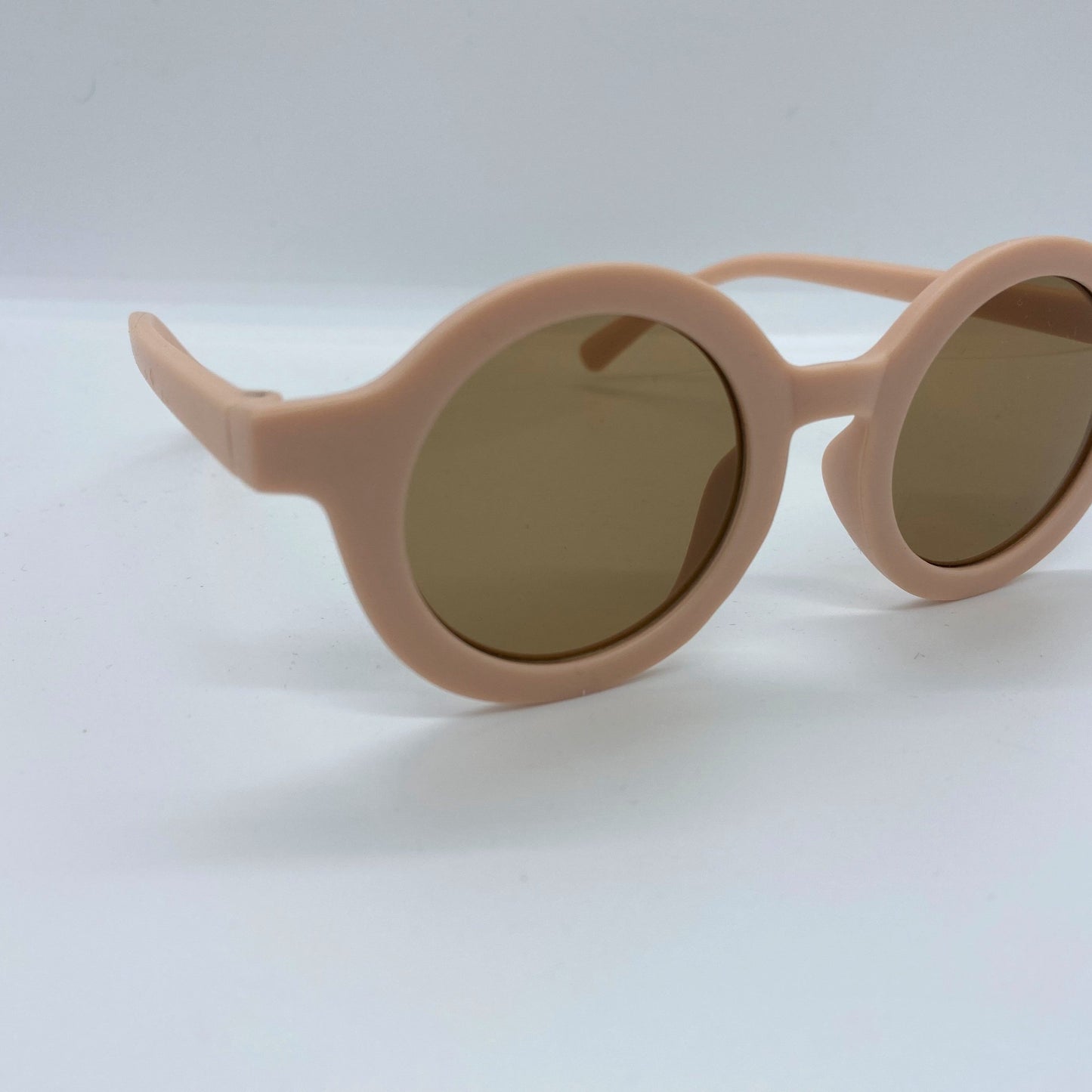 Lunette de soleil ronde - Rose pâle