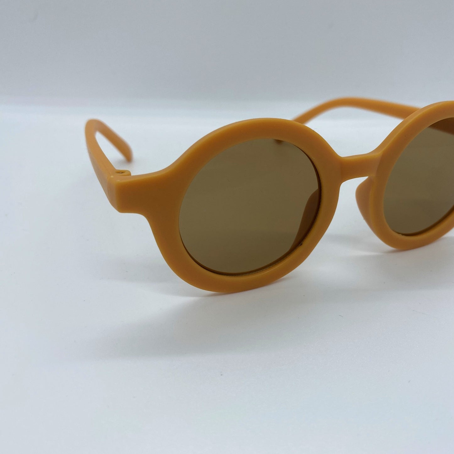 Lunette de soleil ronde - Jaune moutarde