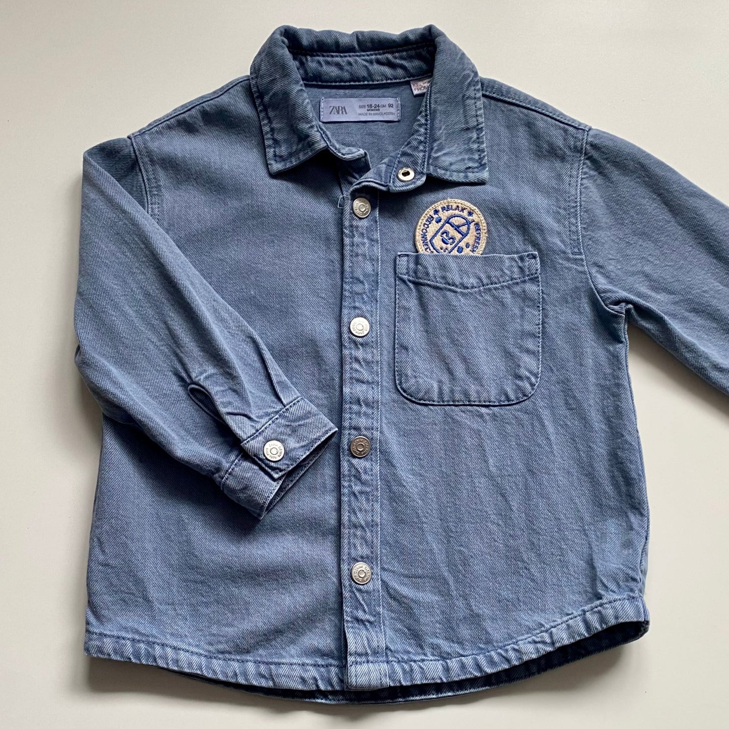 Surchemise en denim Zara | 18-24 mois (fait très grand)