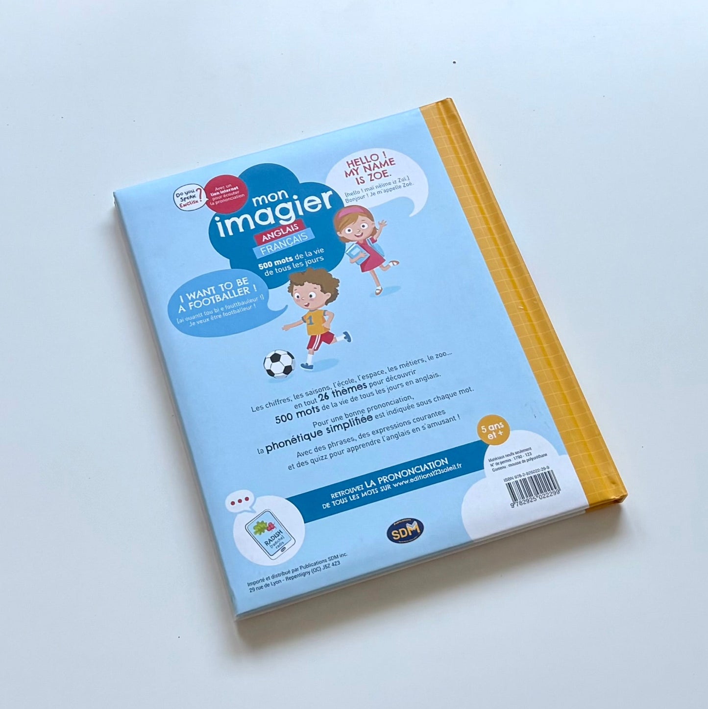 Livre - Mon imagier Anglais/Français