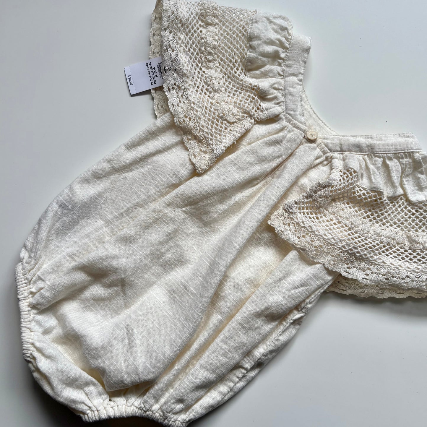 Barboteuse en lin Old Navy | 6-12 mois (NEUF)