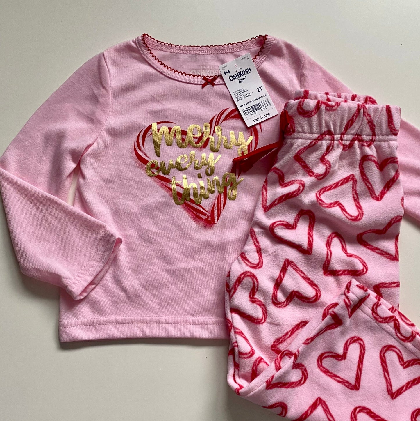 Pyjama Carters 2 ans (NEUF)