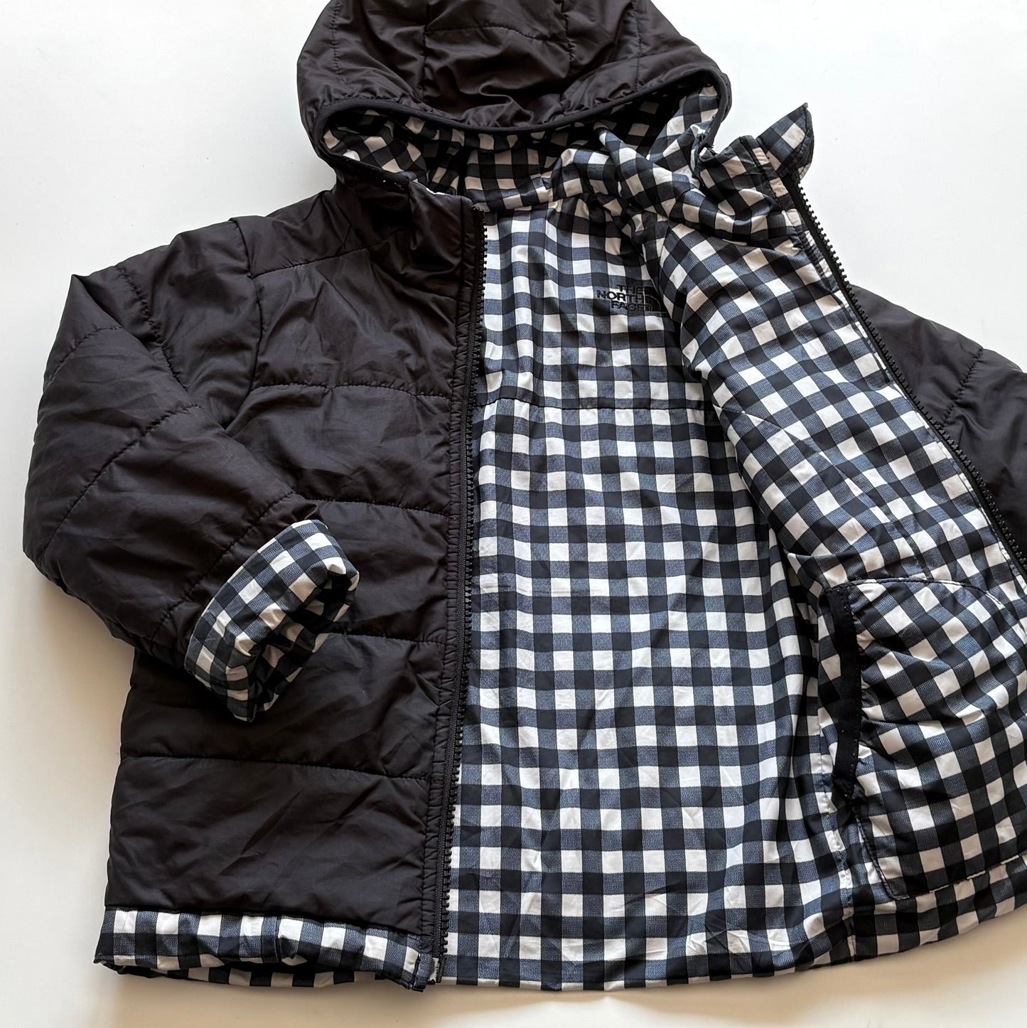 Manteau en duvet mi-saison The North Face | 4 ans (réversible)