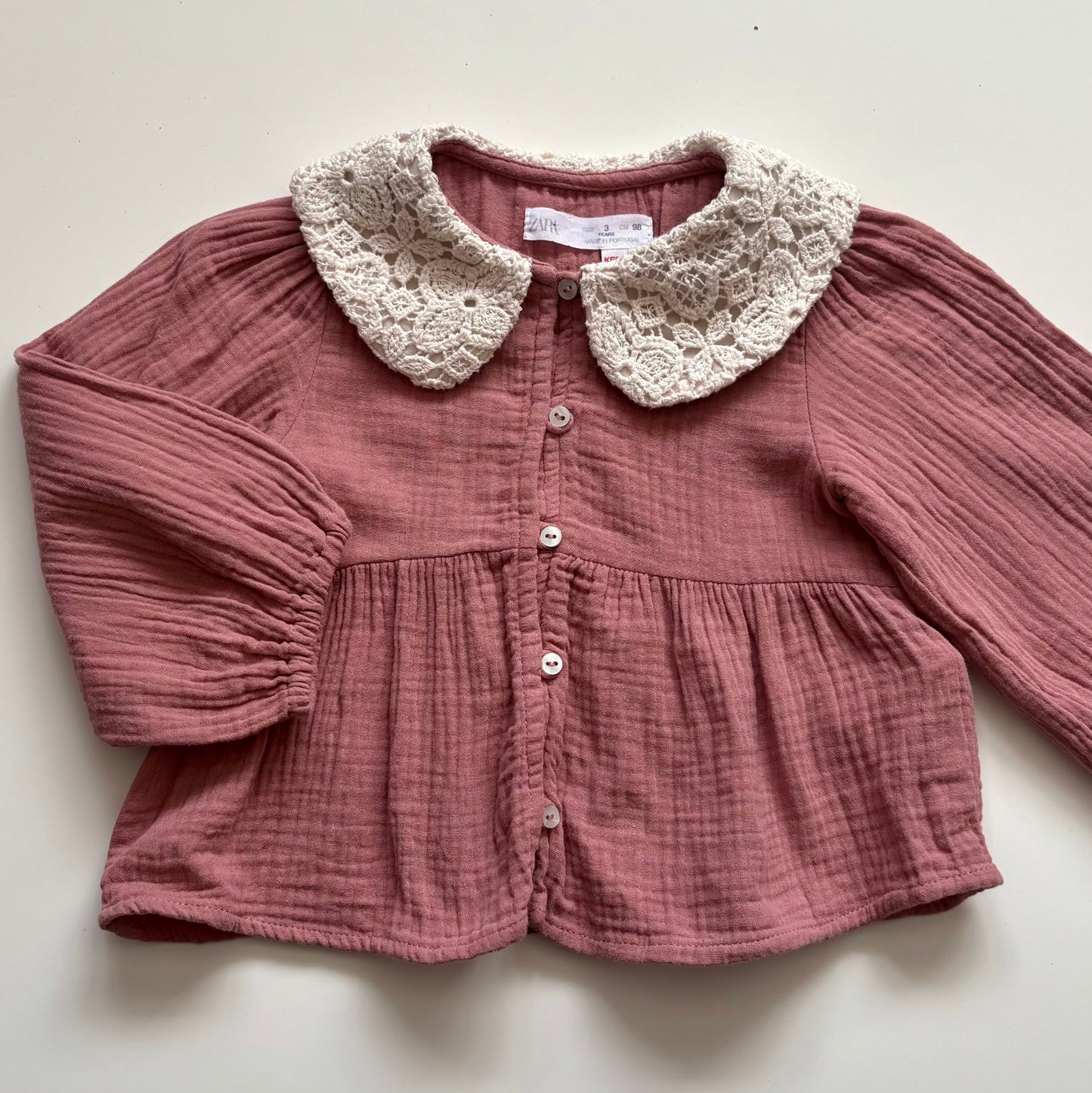 Blouse en mousseline Zara | 2 ans