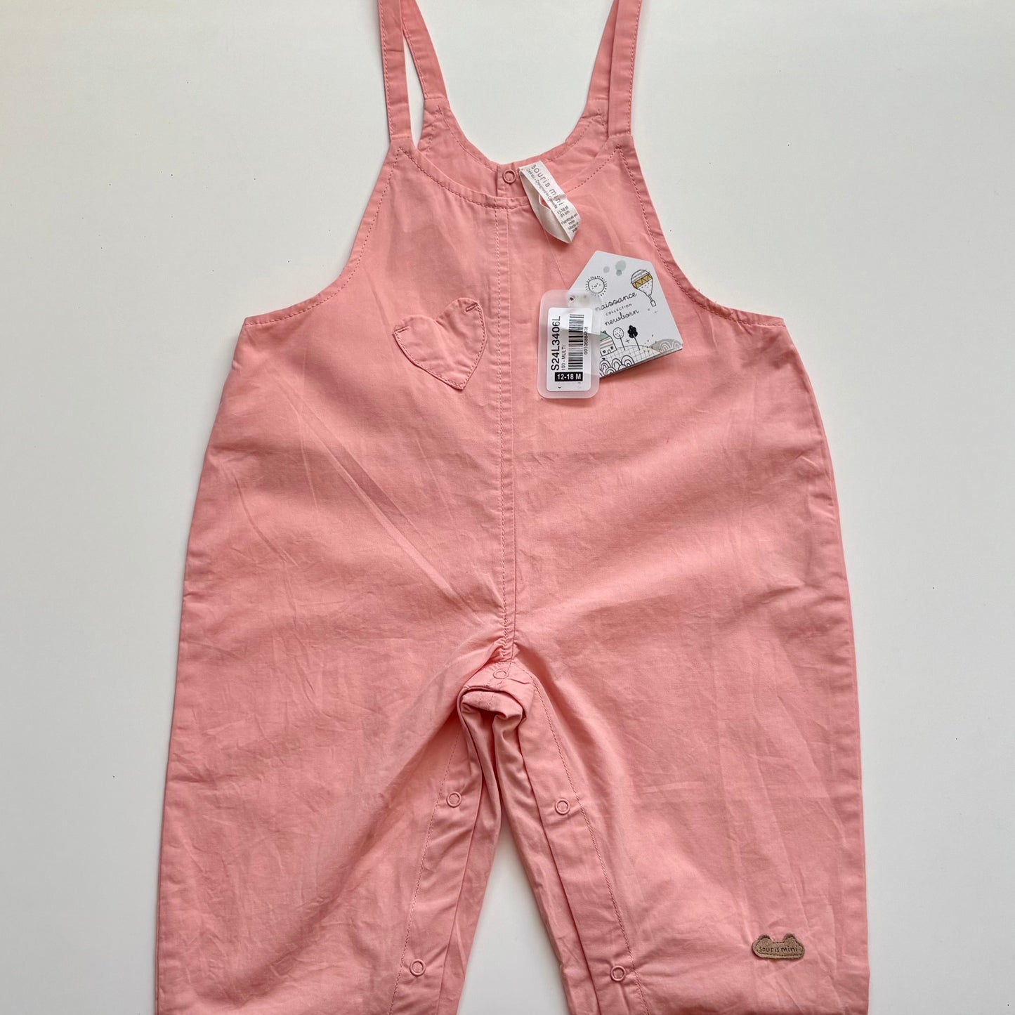 Salopette Souris Mini | 12-18 mois (fait grand) *NEUF