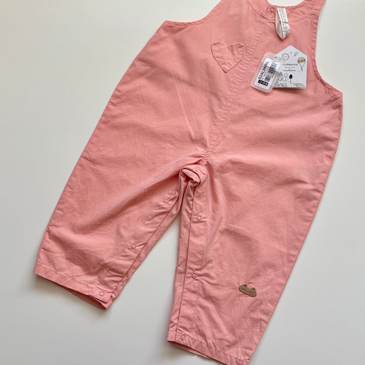 Salopette Souris Mini | 12-18 mois (fait grand) *NEUF