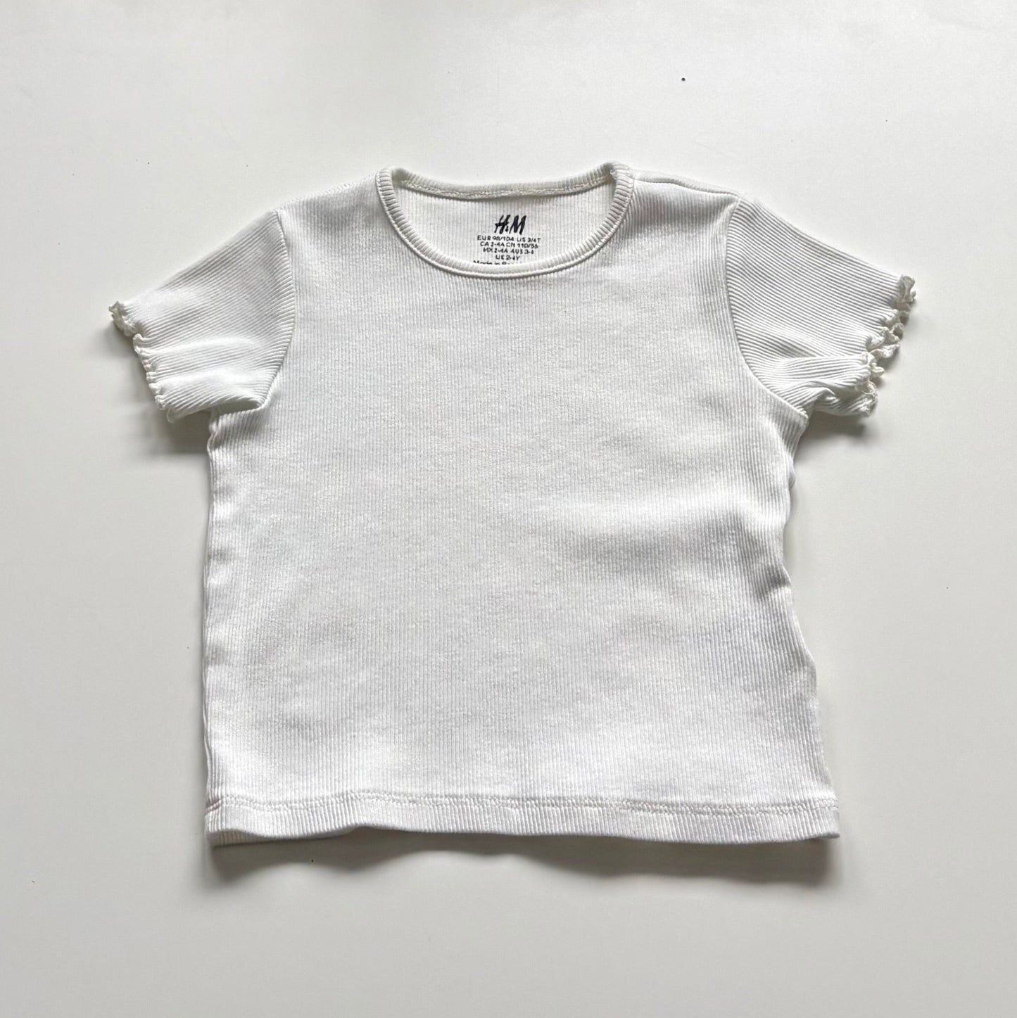 T-Shirt côtelé H&M | 2 ans