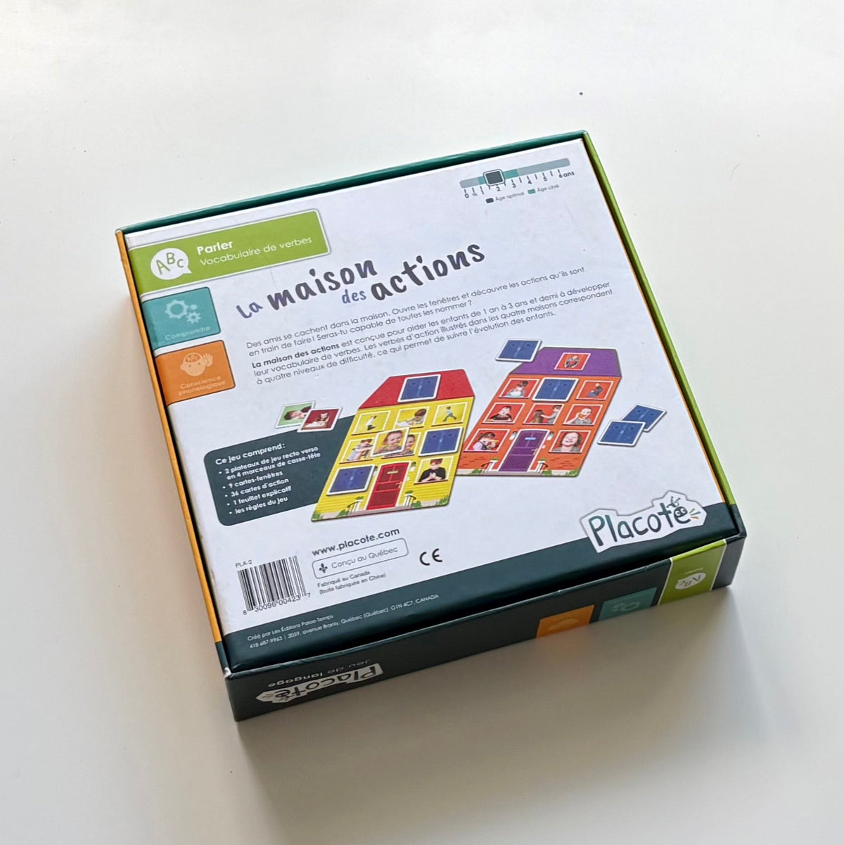 Jeu Placote - La maison des actions (1 an à 3 1/2)
