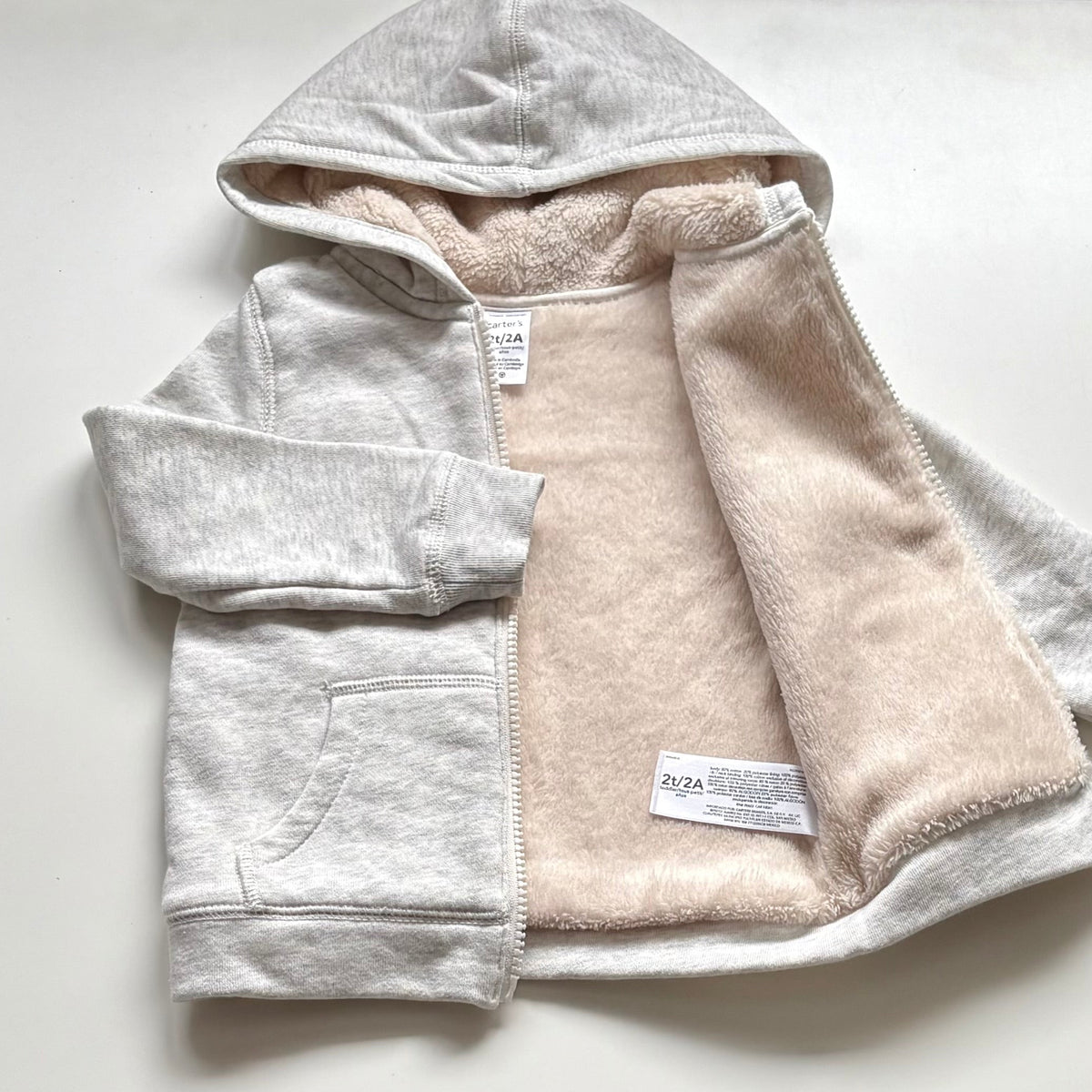 Veste doublée en peluche Carters | 24 mois
