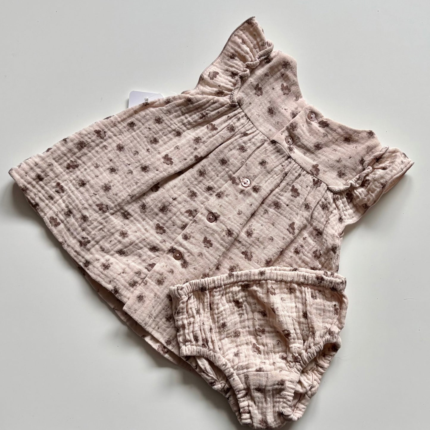 Robe en mousseline de coton Zara | 3-6 mois