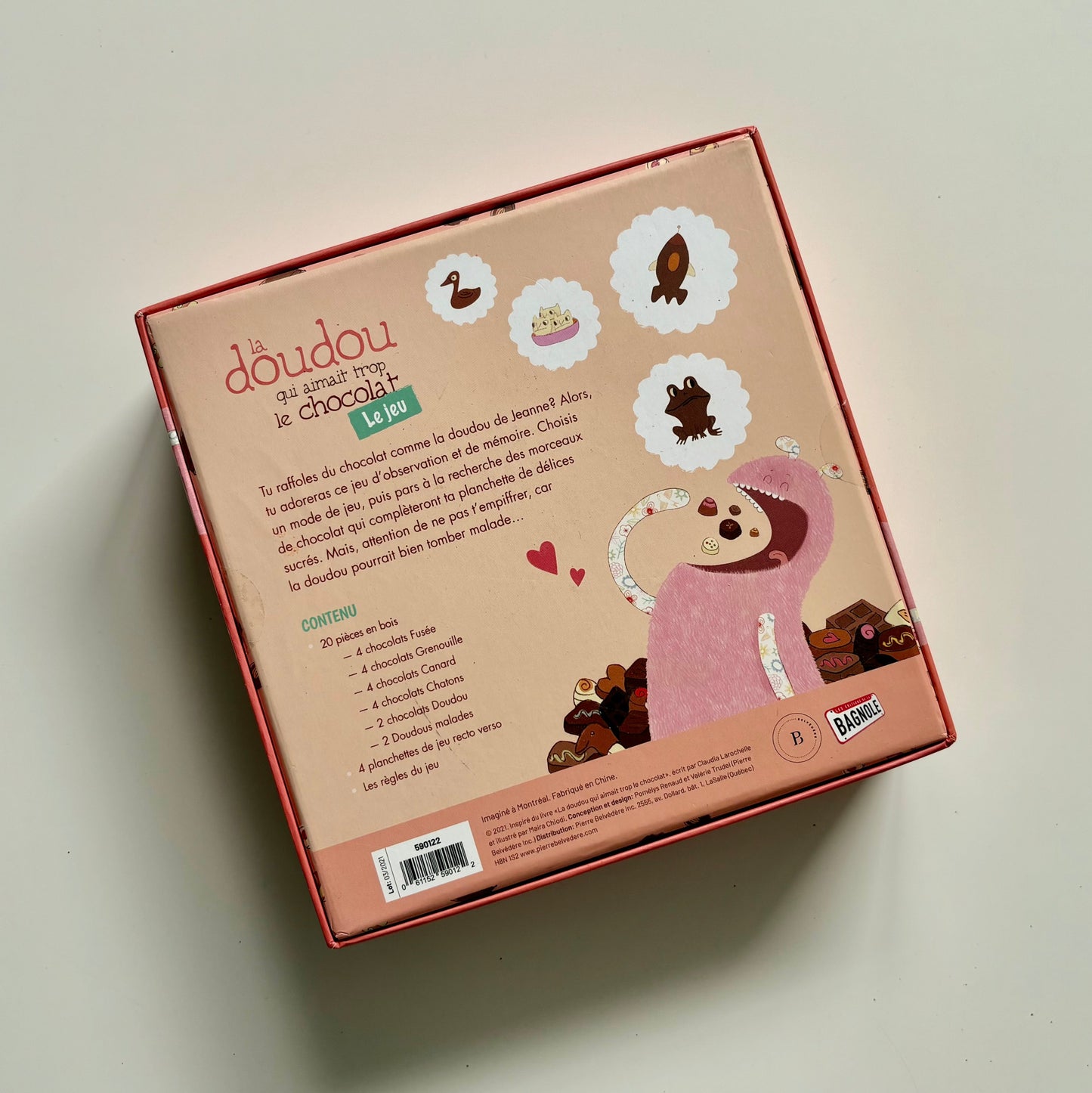 Jeu - La doudou qui aimait trop le chocolat