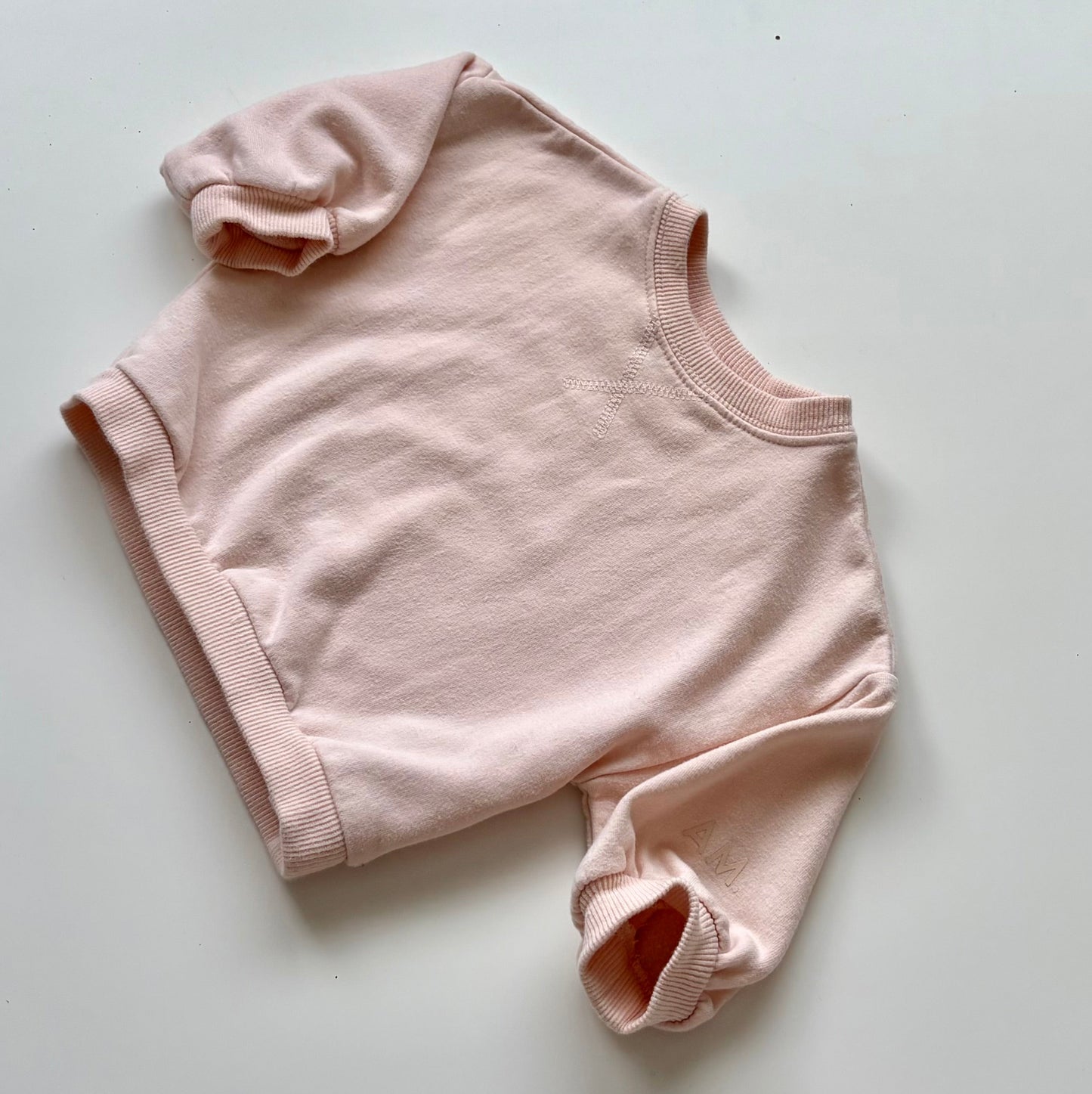 Crewneck Petit Lem x AM. | 3 mois (rose pâle)