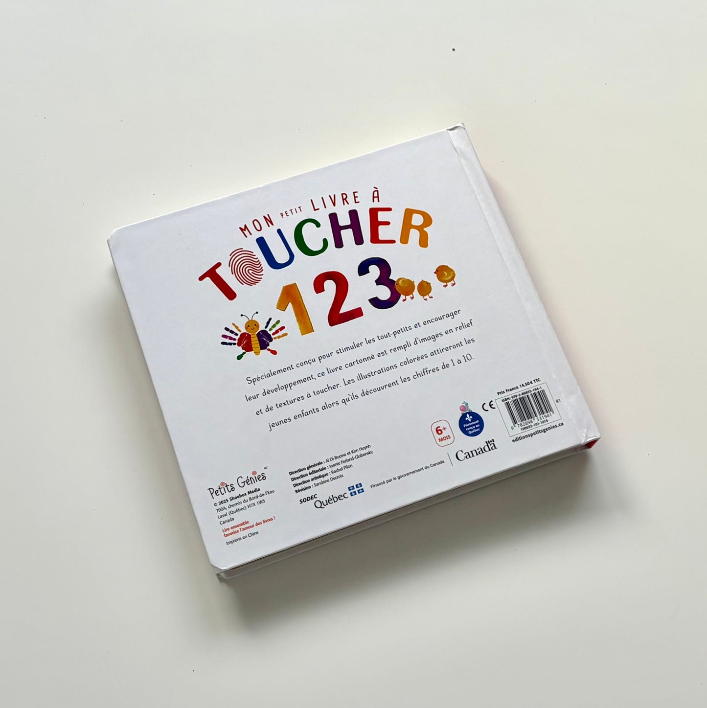 Livre cartonné - Mon petit livre à toucher (avec reliefs & textures)