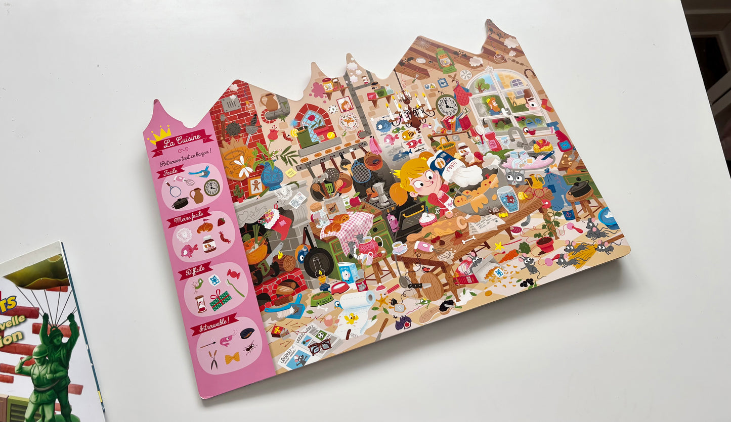 Livre cartonné - Cherche et trouve : Le château de la princesse Dubazar (Auzou)