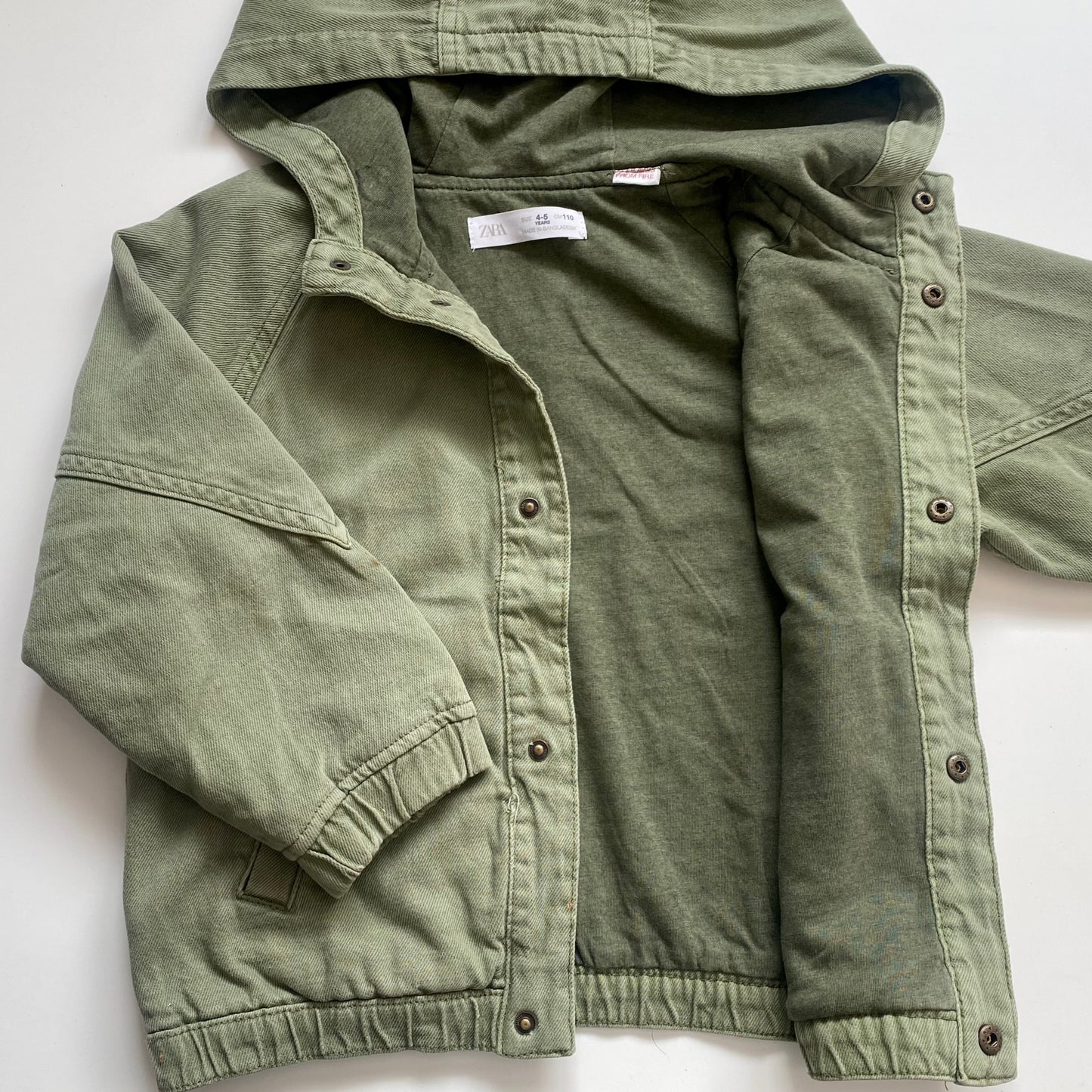 Manteau en denim doublé en coton Zara | 4-5 ans