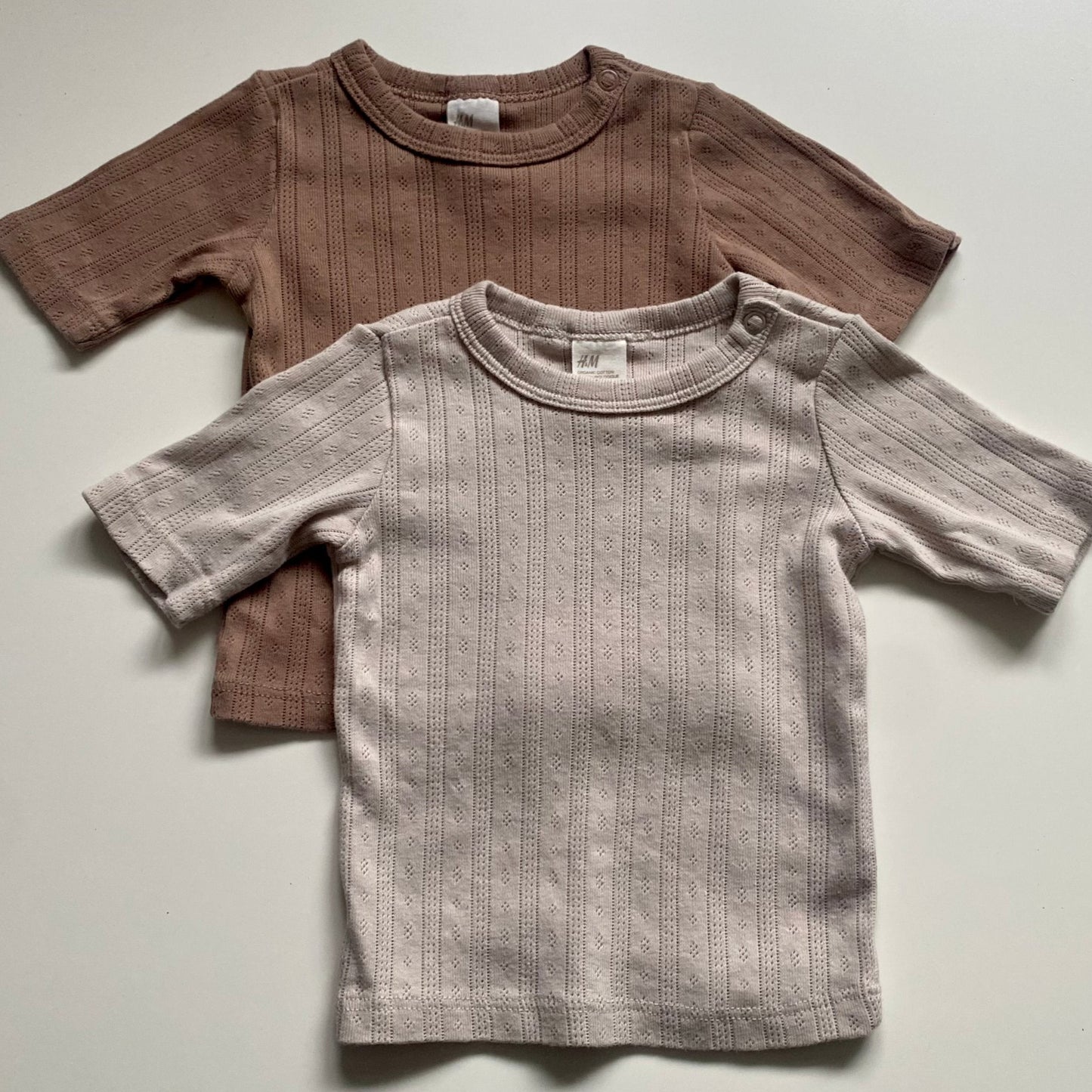 T-Shirts en pointelle H&M 4-6 mois