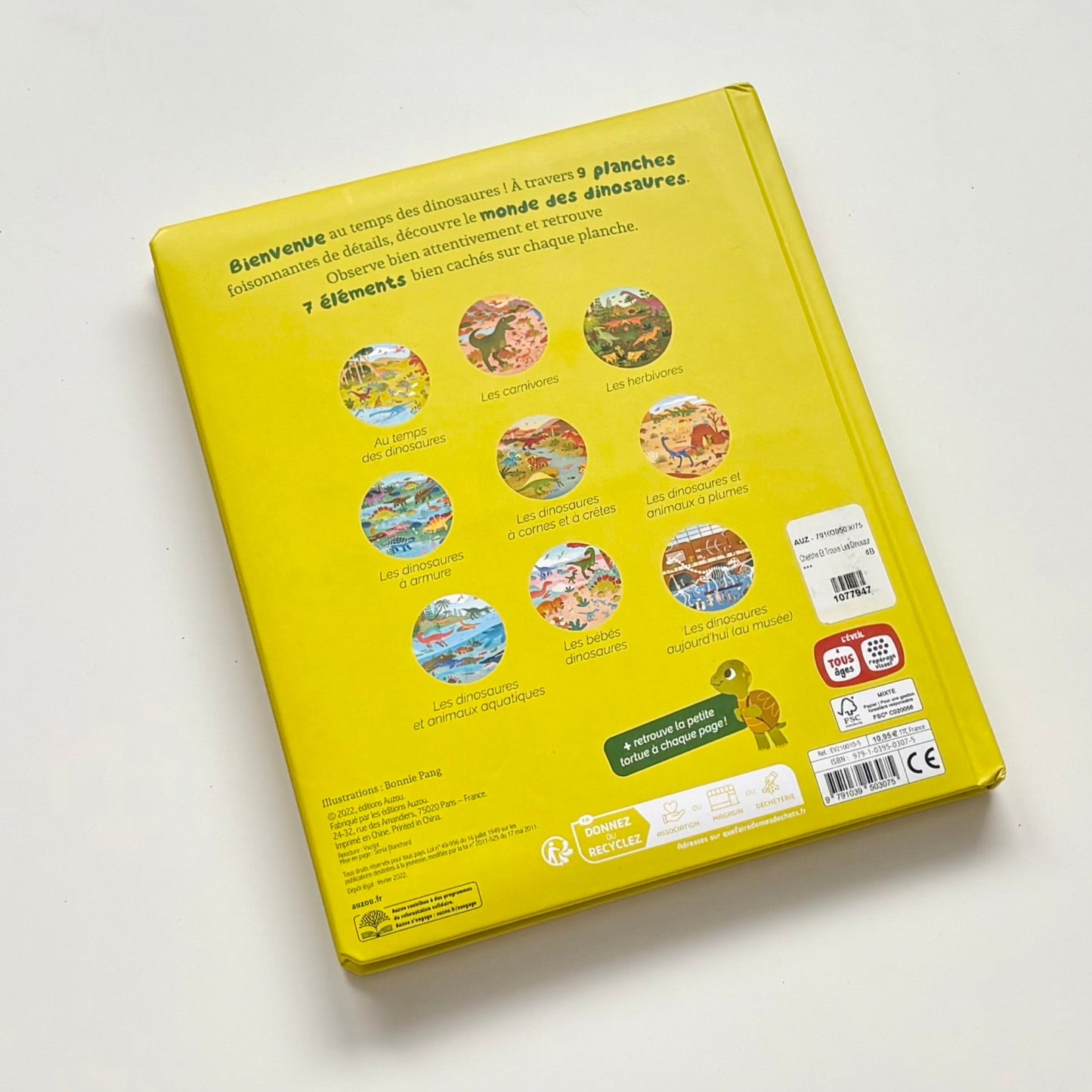 Livre cartonné - Cherche et trouve des tout petits : Les dinosaures