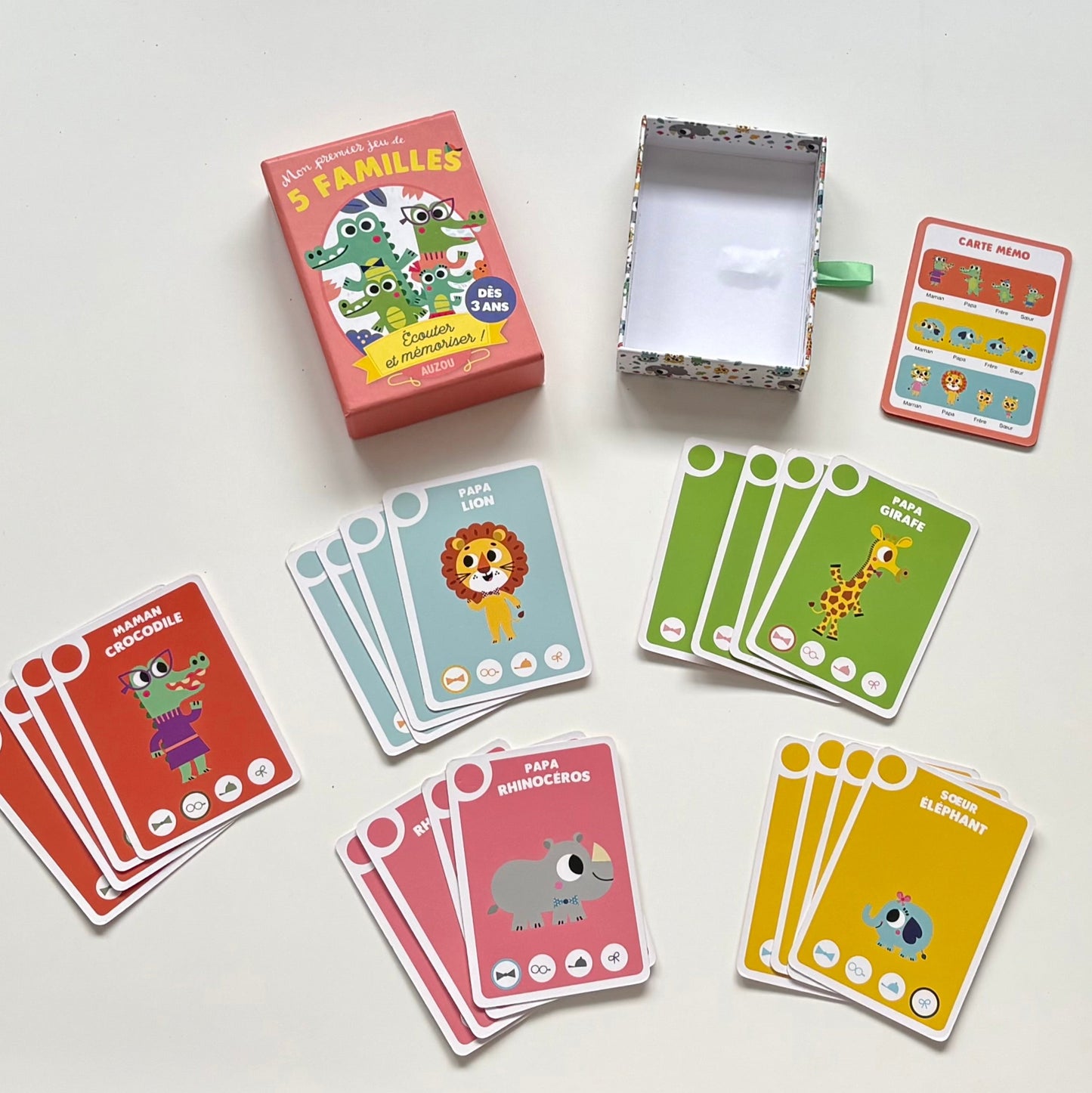 Jeu de cartes - Mon premier jeu des 5 familles - Auzou