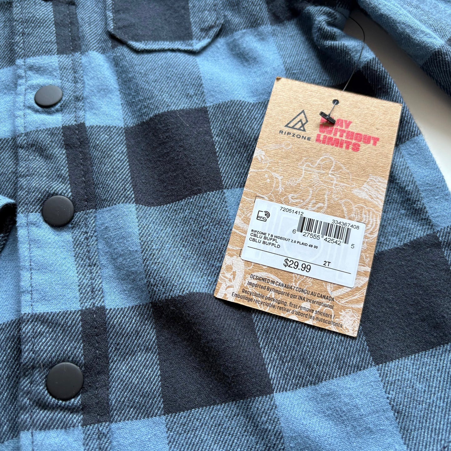 Chemise Ripzone | 2 ans (NEUF)