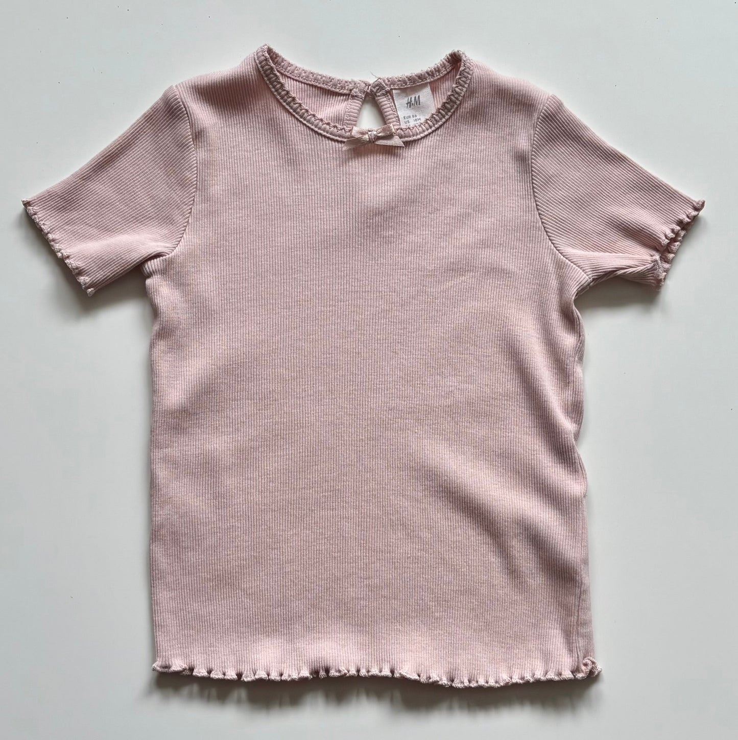 T-Shirt côtelé H&M | 12-18 mois