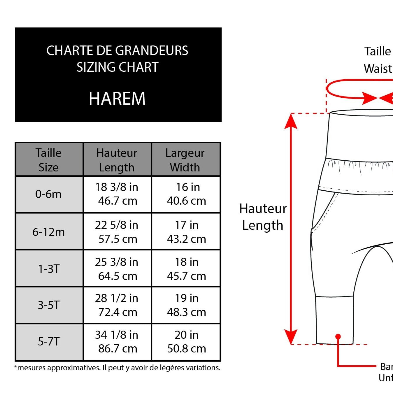 Pantalon évolutif Little Yogi | 6-12 mois