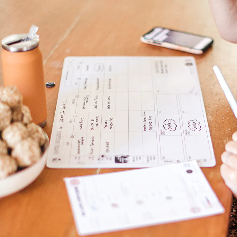 Les belles combines - Le planificateur familial hebdomadaire