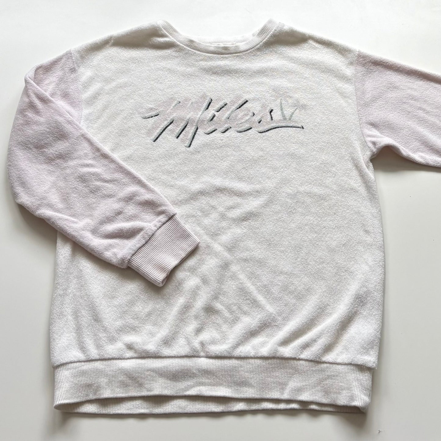 Crewneck en ratine Miles The Label | 8 ans (crème & lilas)