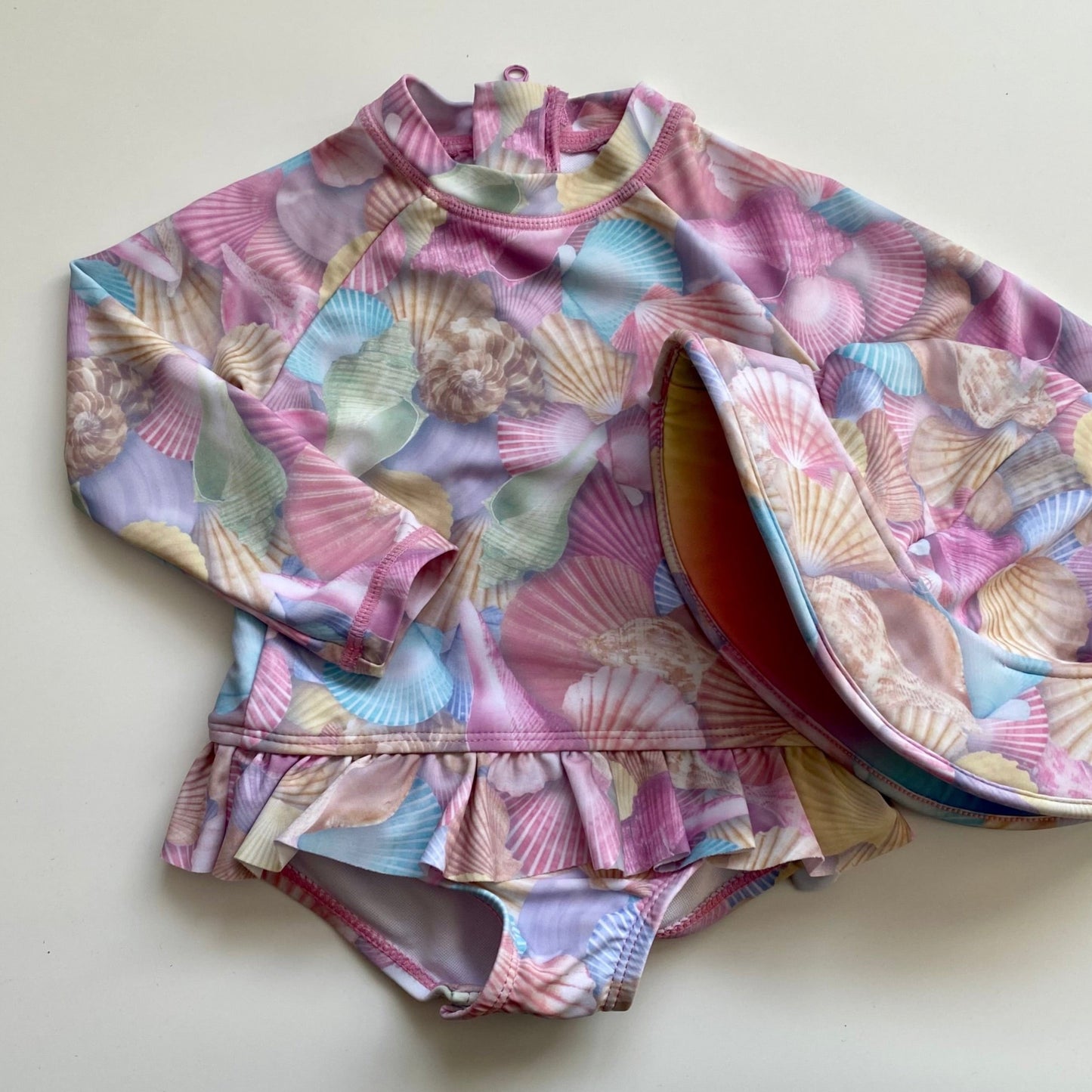 Maillot de bain & chapeau Tag | 12 mois