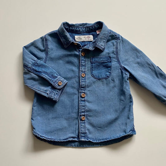 Chemise en denim Zara 6 mois