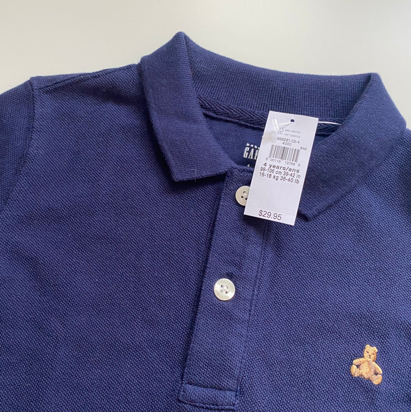 Chandail polo Gap 4 ans