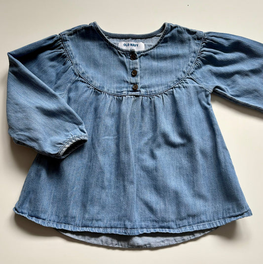 Blouse en denim Old Navy | 4 ans