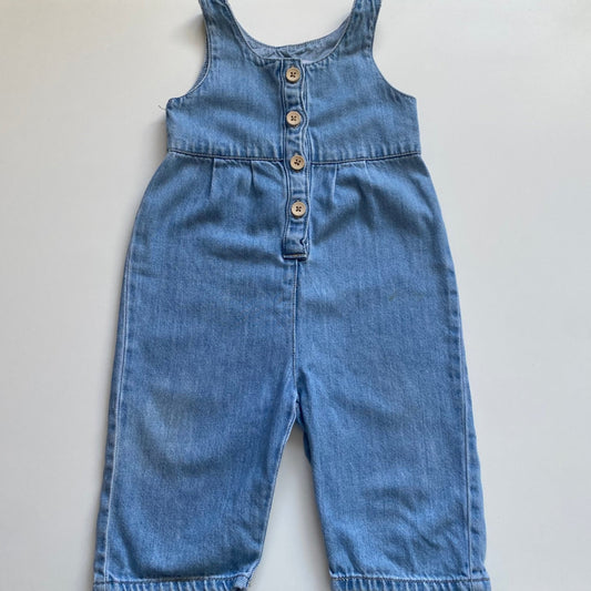 Romper en denim Zara 12-18 mois