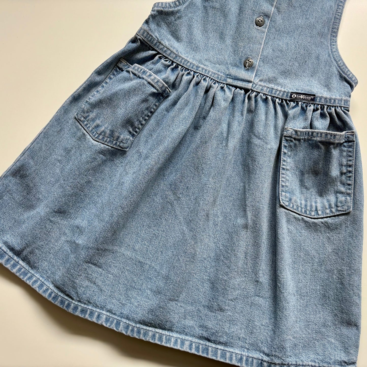 Robe vintage en denim Oshkosh | 5 ans (fait au Canada)