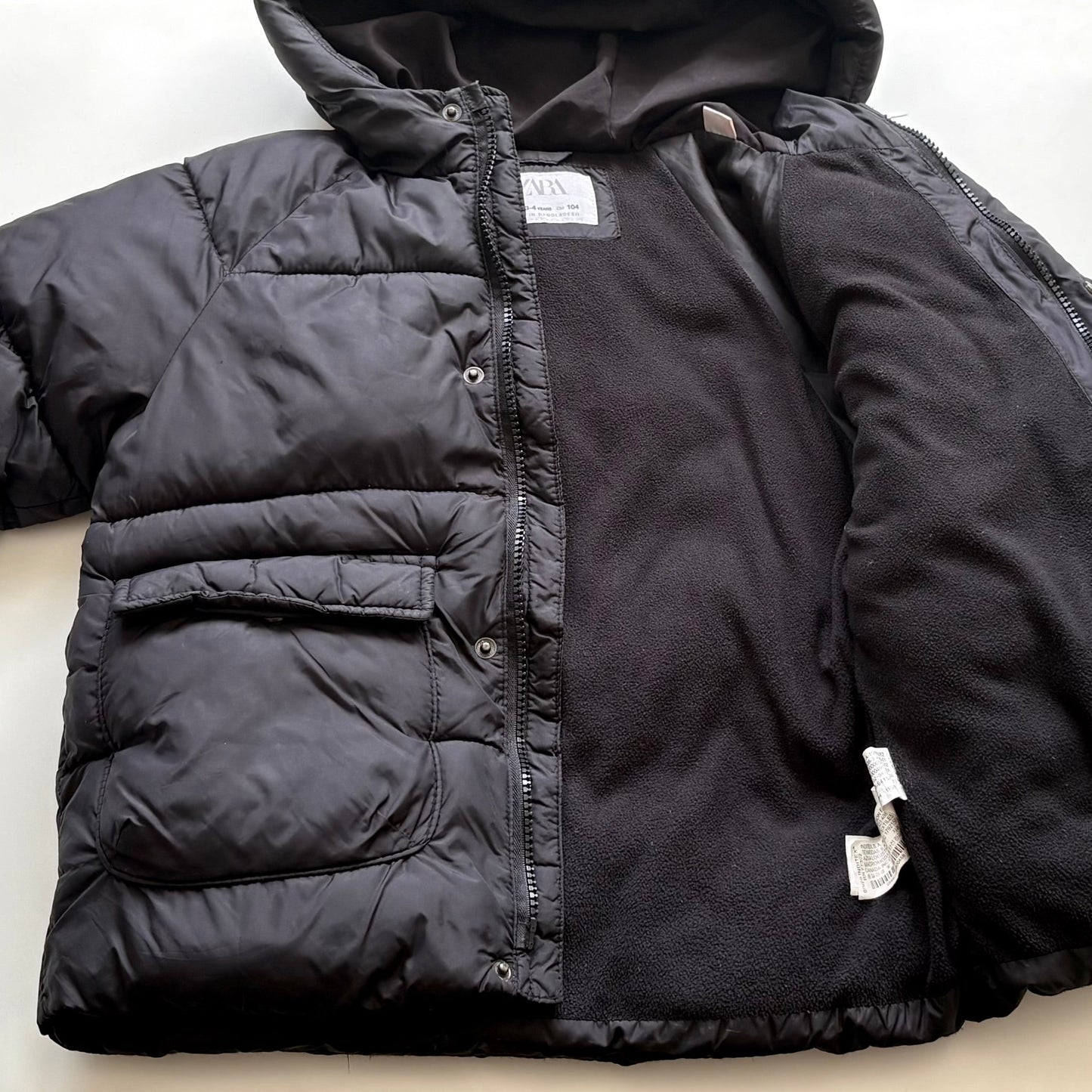 Manteau en duvet Zara | 3-4 ans (fait grand)