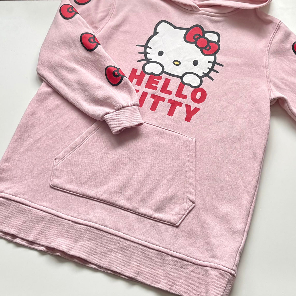 Hoodie long H&M x Hello Kitty | 6-8 ans (fait grand)