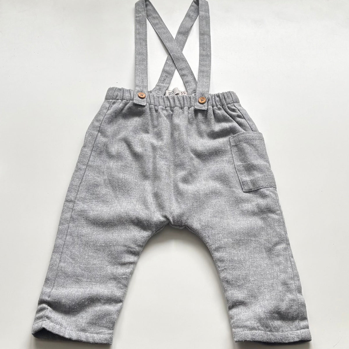 Pantalon à bretelles Zara | 6-9 mois