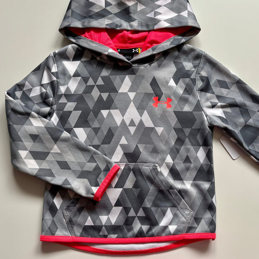 Hoodie Under Armour | 4 ans (couleur corail/gris)