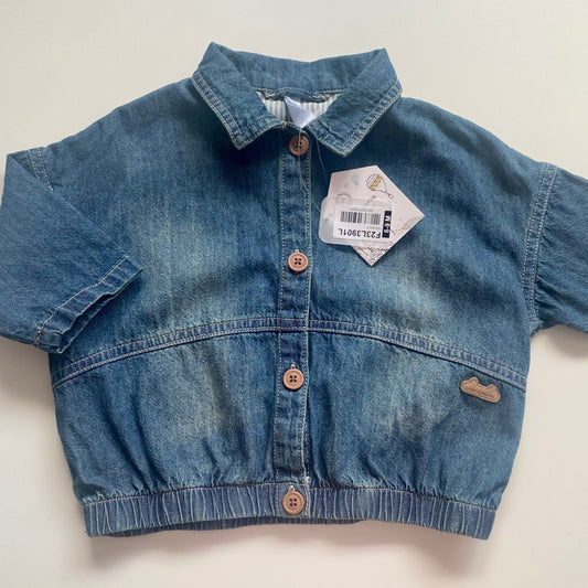 Veste en denim Souris Mini 6-9 mois (fait grand)