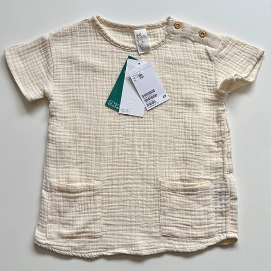 T-Shirt en mousseline de coton H&M | 3-4 ans (NEUF)