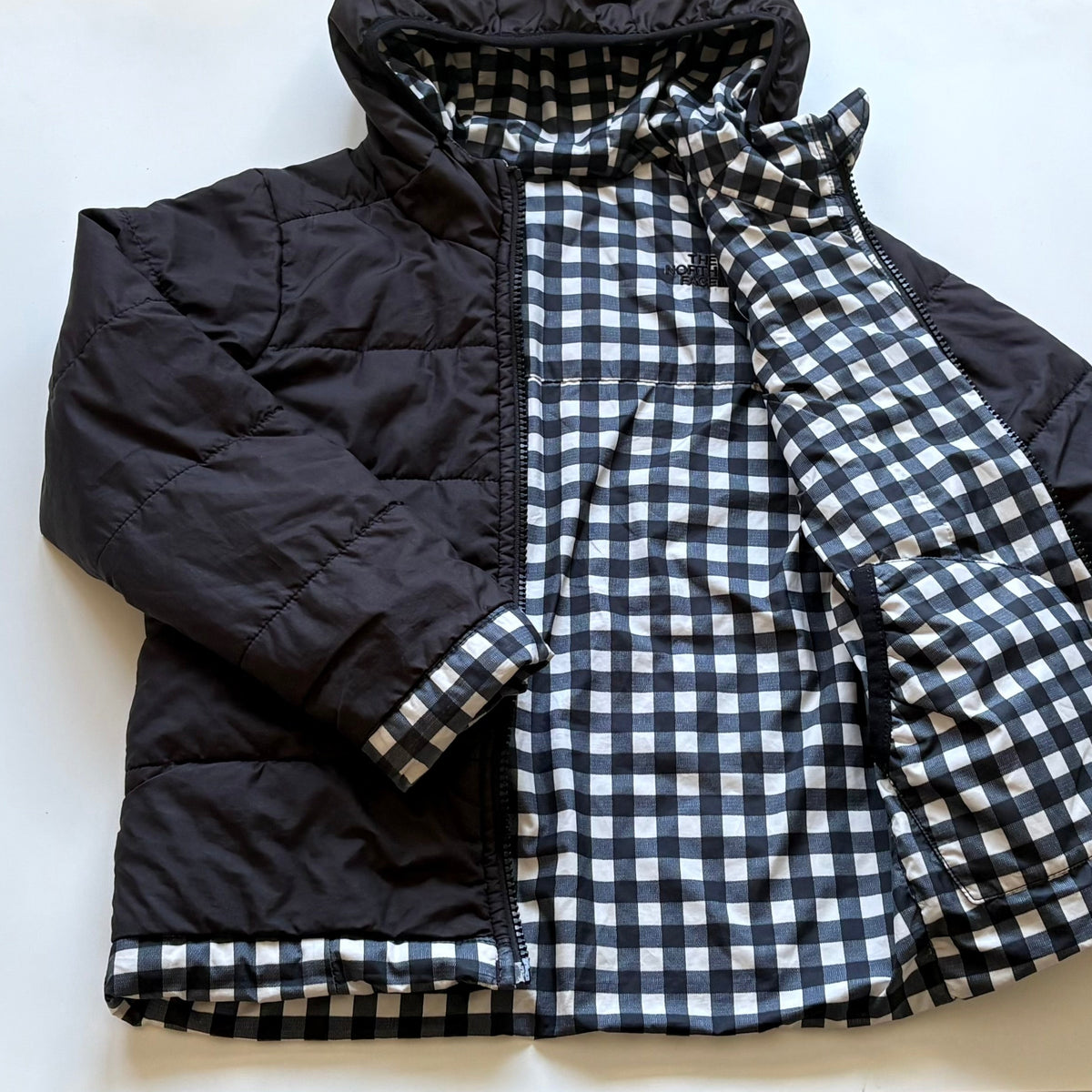 Manteau en duvet mi-saison The North Face | 5 ans (réversible)