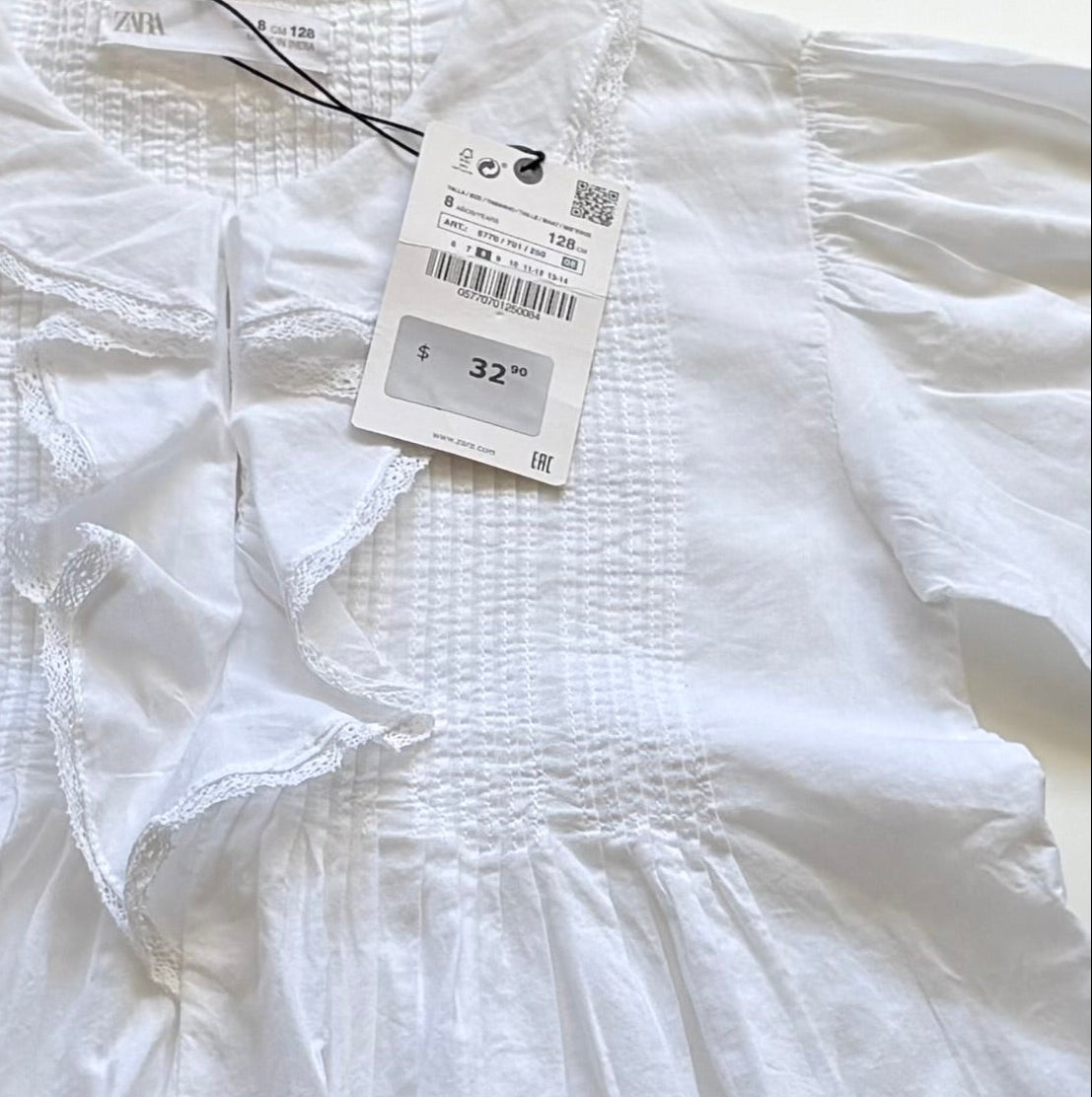 Blouse Zara | 7-8 ans (NEUF)