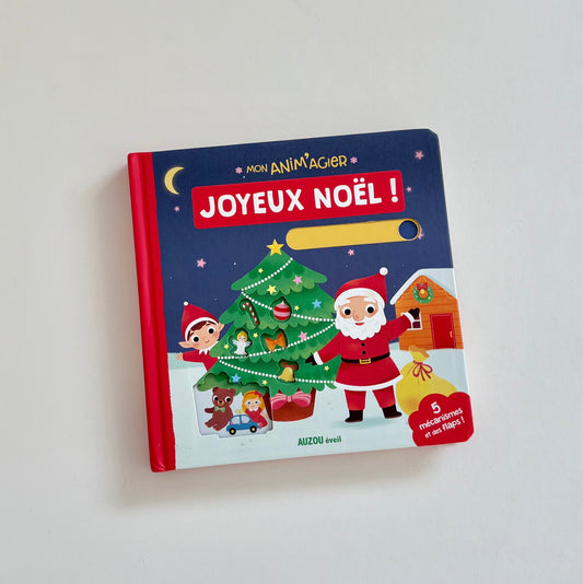 Livre cartonné - Mon animagier : Joyeux Noël (Auzou)
