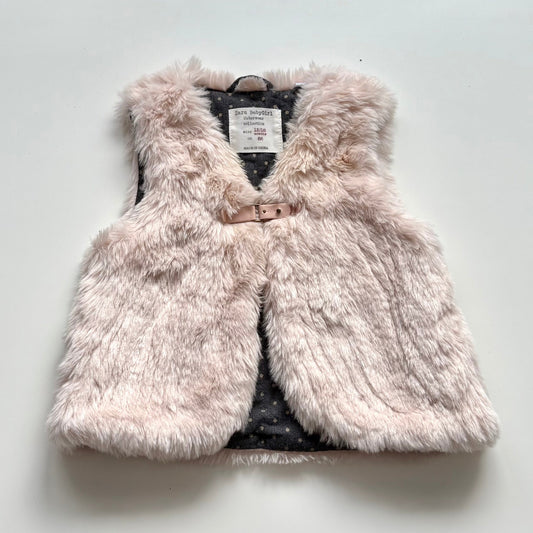 Veste pelucheuse sans manche Zara | 12-18 mois