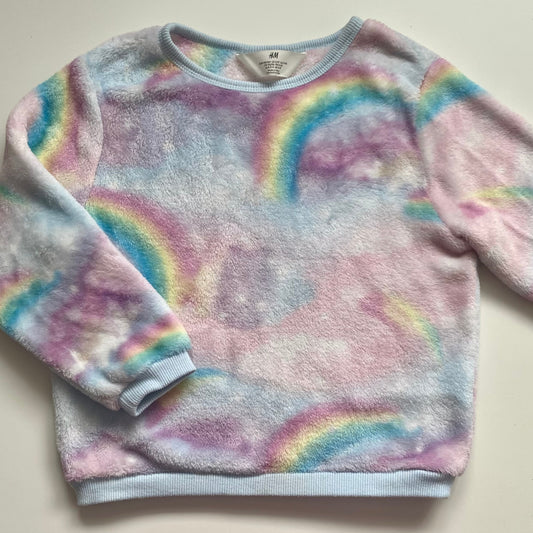 Crewneck arc-en-ciel en peluche H&M | 3-4 ans